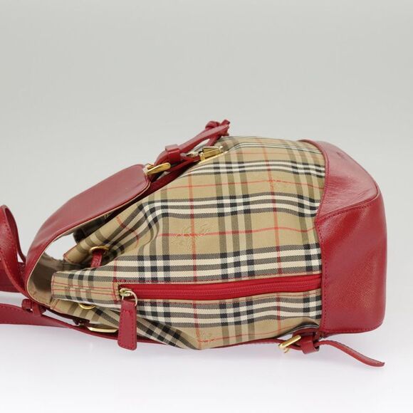 Burberry Nova Check Beige Canvas Backpack Bag (Pre-Owned) - Picture 3 of 16